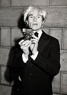 Andy Warhol and his polaroid