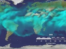 3-D transport and distribution of water vapor as measured by AIRS from June through November 2005