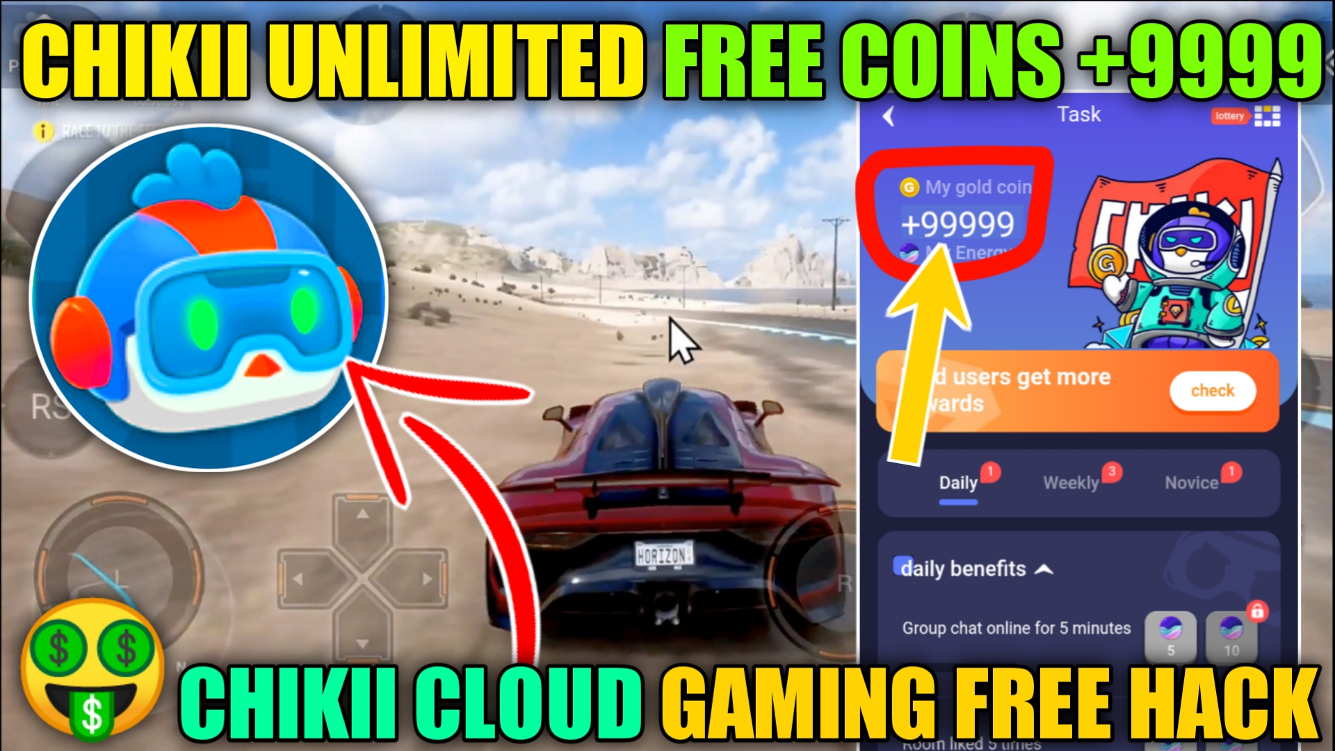 How to Get Unlimited Free Coins And Unlimited Time  Chikii Cloud
