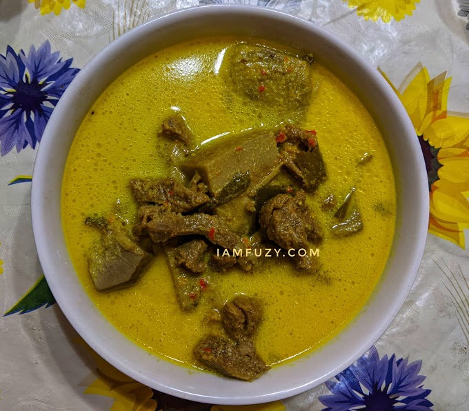 Gulai Cili Api Nangka Muda Dengan Daging