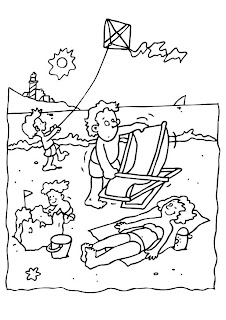 Beach Coloring Pages