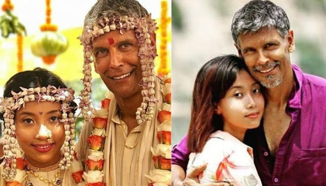 Bollywood Actor and Model Milind Soman and Ankita Lokhande