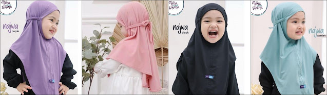 Bergo Maryam Jilbab Instan Anak