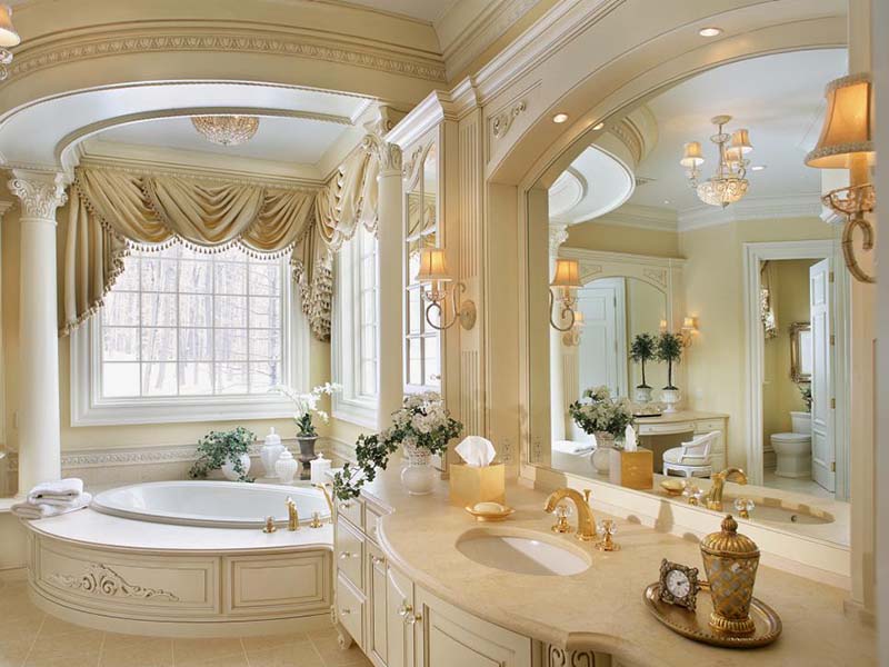 Mẫu phòng tắm phong cách cổ điển thiết kế tinh xảo