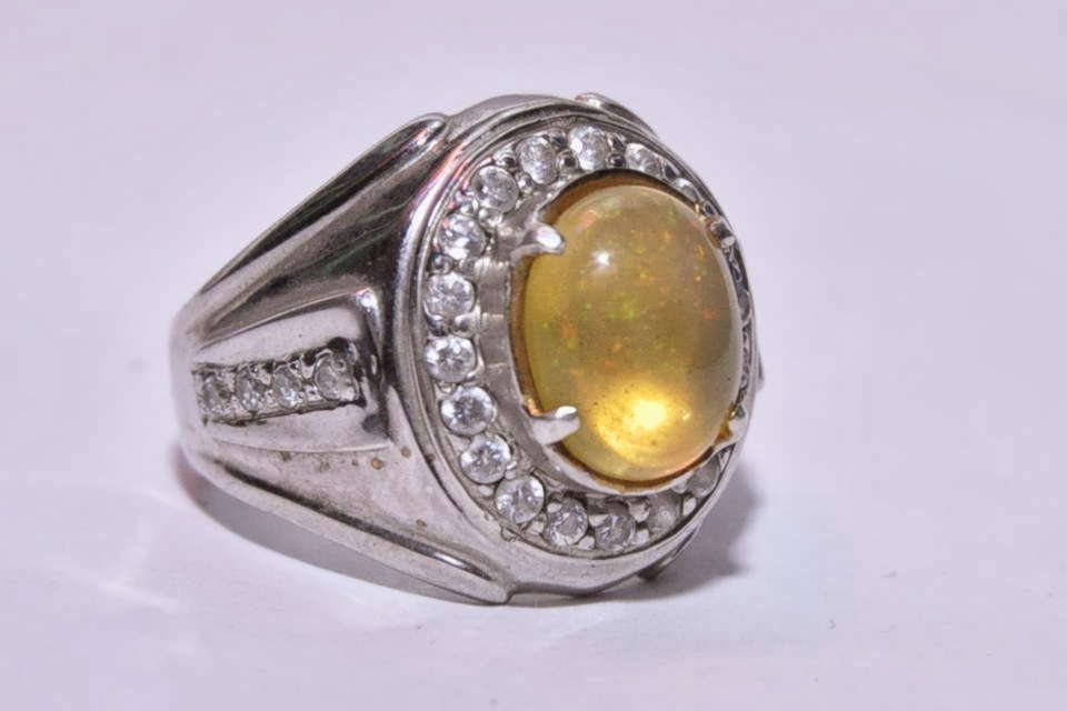 silver Ring for Men, gemstone KALIMAYA from AFRICA Rp. 2.500.000,-