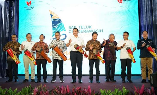Dari Jakarta, Luhut Pandjaitan Buka Sail Teluk Cenderawasih Tahun 2023