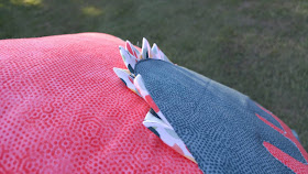 Selvage triangle sinosaur pillow