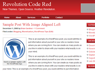  Revolution Code Red Blogger template,Revolution Code Red template