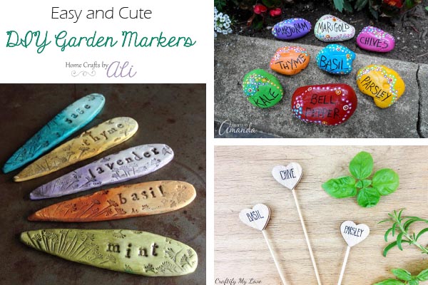 cute and easy garden plant markers