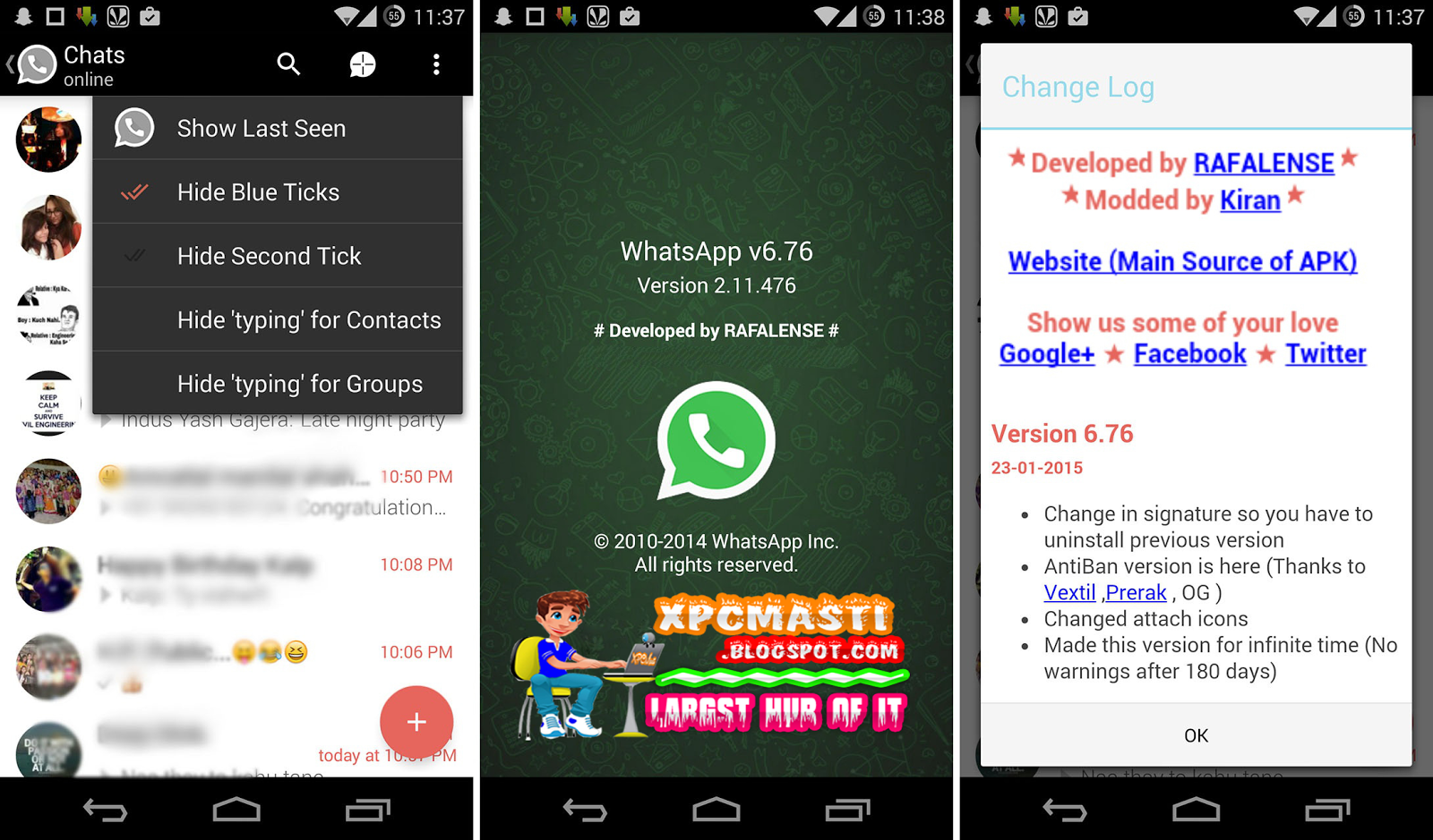 Latest WhatsApp Plus v6.76 Cracked APK Free Download at XPCMasti ...