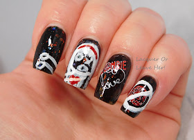 zombie love manicure with native war paints extra crispy walkers and uberchic beauty zombie love and marriage plates