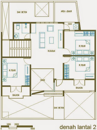 Desain Rumah  Minimalis 1  Lantai  Dengan 3 Kamar  Tidur  