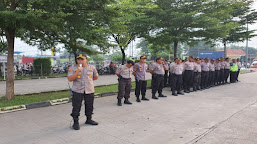 Polres Serang dan Jajaran Lakasanakan Apel Gabungan Pengamanan Aksi Buruh