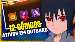 TODOS OS 12 CÓDIGOS ATIVOS PARA INICIANTES EM OUTUBRO! Tendo Samsara e Arrival Of Kage 