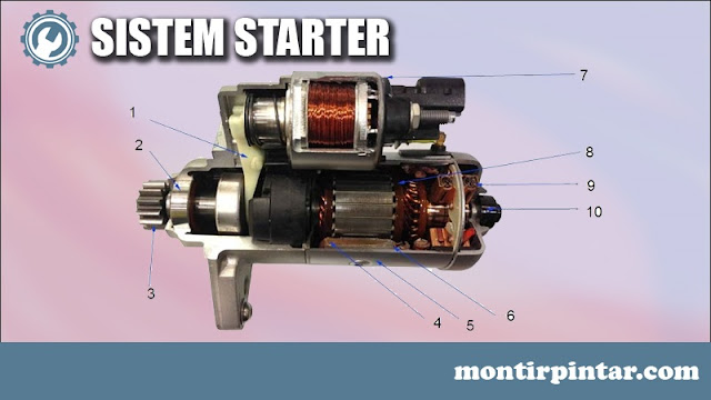 komponen sistem starter dan fungsinya