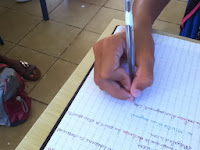 écriture cursive scolaire