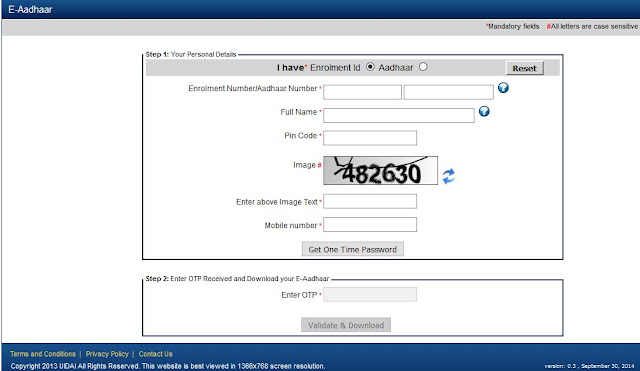 How to Download Aadhaar Card without providing Mobile Number