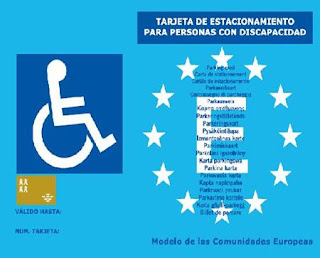 Tarjeta de estacionamiento para personas con discapacidad