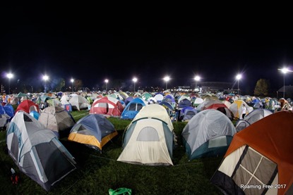 Lots of tents at the campout