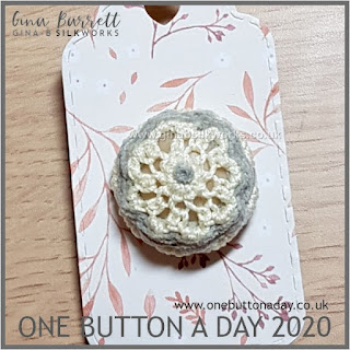 Day 196 : Cloudy Day - One Button a Day 2020 by Gina Barrett