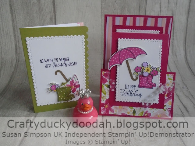 Craftyduckydoodah!, Under My Umbrella, Susan Simpson UK Independent Stampin' Up! Demonstrator, Double Z Fold, Spring/Summer 2020, Supplies available 24/7 from my online store, 