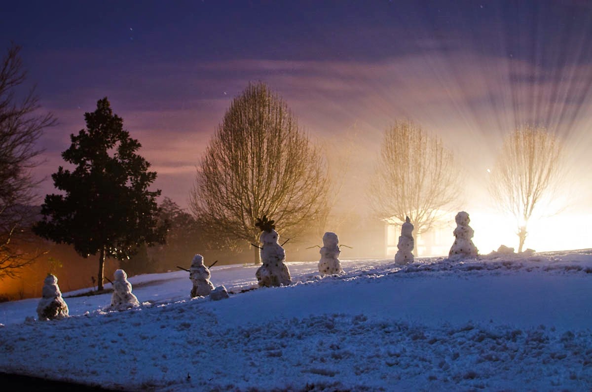 seven snowmen