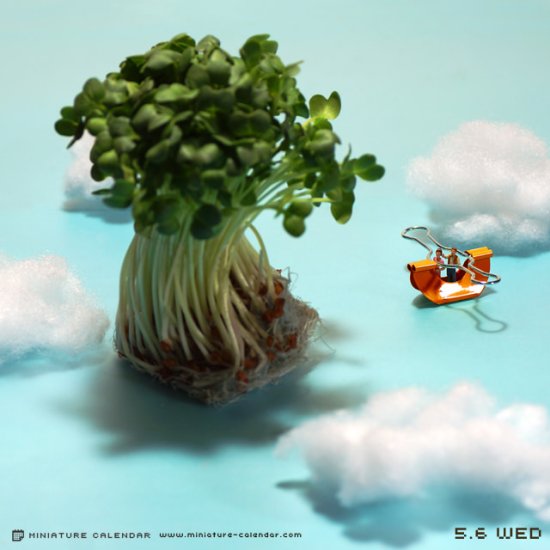 Tatsuya Tanaka arte fotografia miniaturas dioramas divertidas surreais arte criativo japão comidas alimentos vegetais