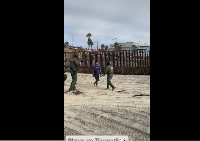 Video: Coyote no se deja y es captado echando tiro con con gente de la Border Patrol hasta que llegan lo montoneros y lo derriban