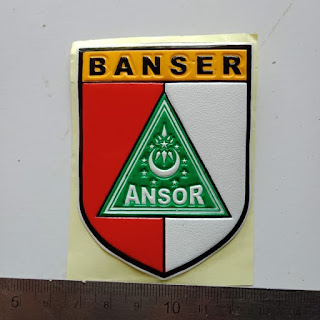 Atribut NU Sticker Embos Banser Perisai