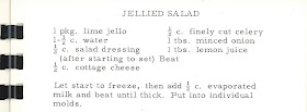 A typed recipe for jellied salad.
