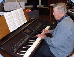 Michael Bramley playing the Clavinova