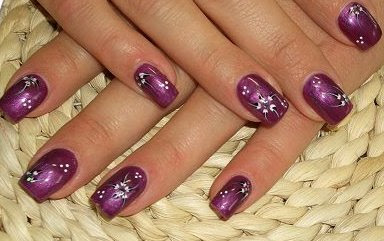 Dark Lilac Nail Ideas for Manicure Nail Art Designs