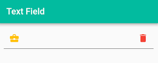 flutter textfield seffixicon