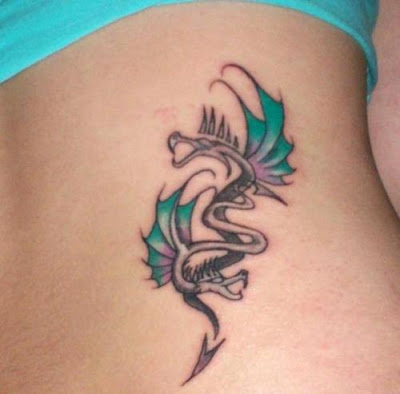 tattoo dragon with two head