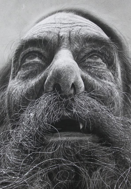 Douglas McDougall charcoal graphite drawing on snowden cartridge paper