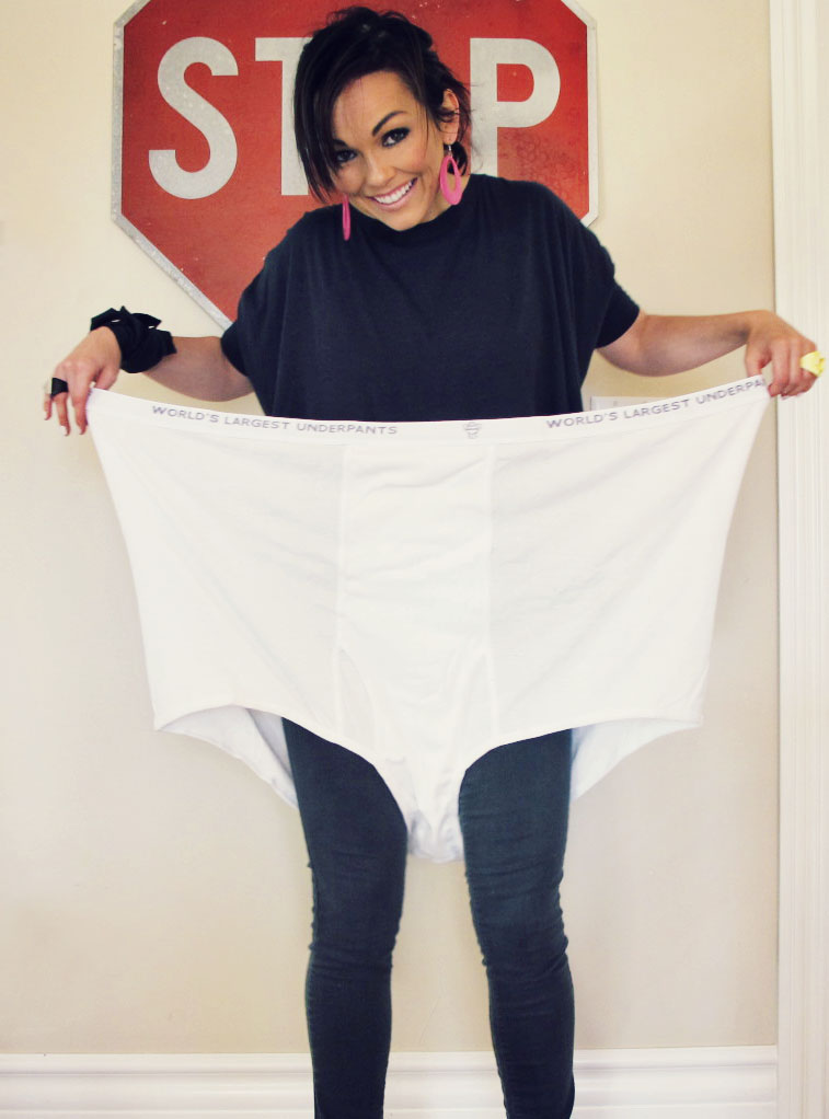 World's largest underpants!