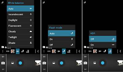 SKK Mobile Radiance White Balance, Flash Mode and HDR