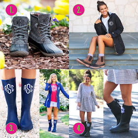 monogrammed boots