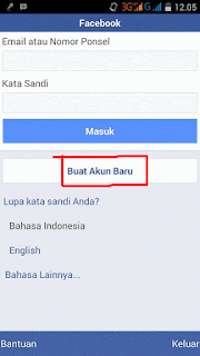 Cara daftar buat akun facebook