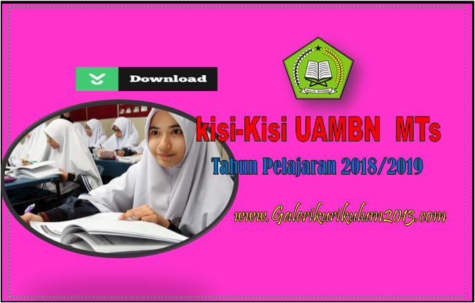 Kisi-Kisi UAMBN untuk MTs Tahun Pelajaran 2018/2019 