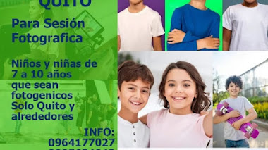 CASTING QUITO: Se buscan NIÑOS, NIÑAS de 7 a 10 años y ADOLESCENTES entre 12 a 21 años para CAMPAÑA PUBLICITARIA