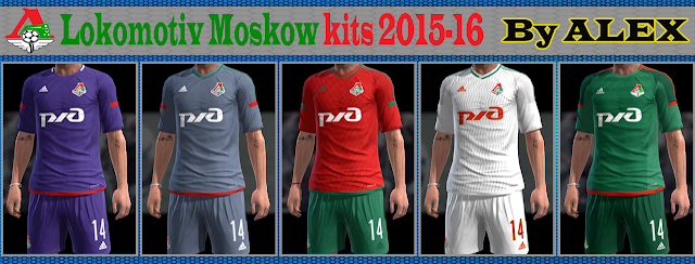 PES 2013 Lokomotiv Moscow 15/16 kits by Alex