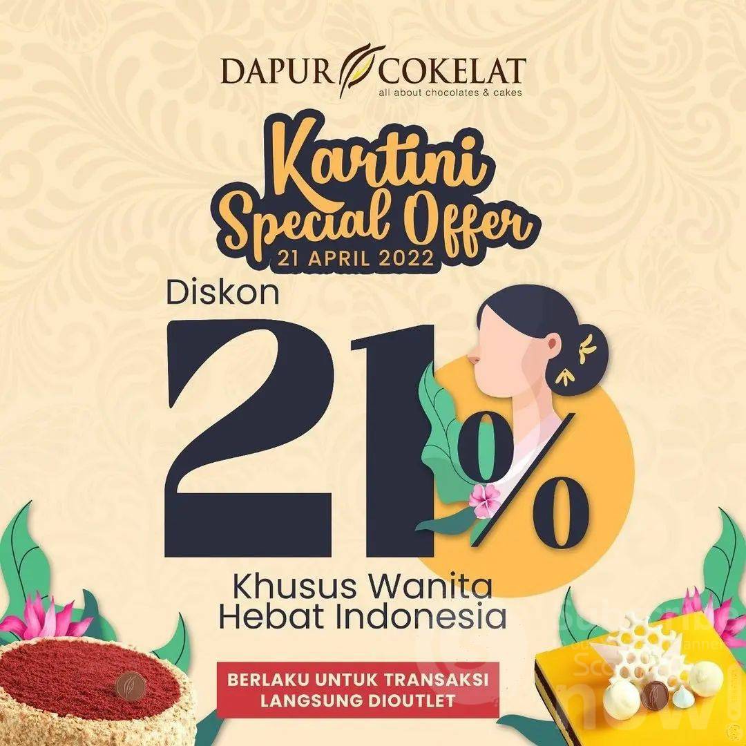 Promo Dapur Cokelat Hari Kartini Special Offer Diskon 21%