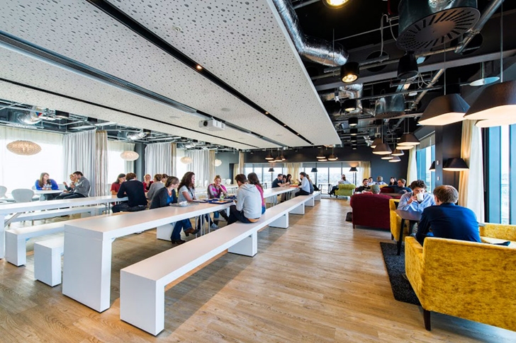 Modern restaurant in Google office in Dublin 