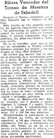 El Mundo Deportivo, sobre el II Torneo de Sabadell 1943