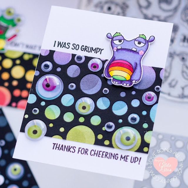 #tonicstudios, #tonicstudiosusa, #tonicstudiosstampclub, Little Monsters Bundle, Birthday, critters, Card Making, Stamping, Die Cutting, handmade card, ilovedoingallthingscrafty, Stamps, how to,