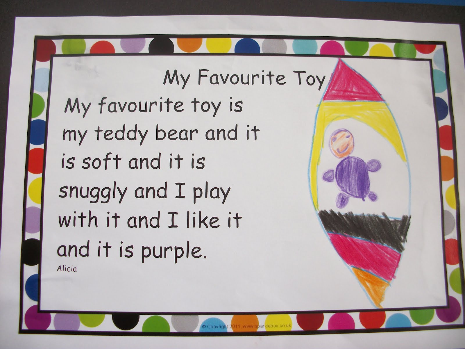 short essay on my favourite toy