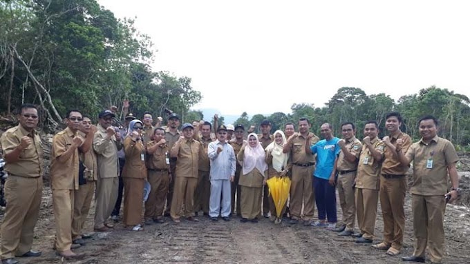 Bupati Ali Mukhni Berjalan Kaki Dua Kilometer Bersama Seluruh OPD,  Tinjau Kawasan Terpadu Tarok