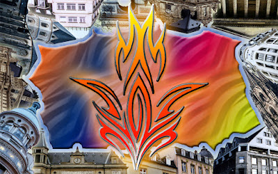 City in Flame Tribal Art Wallpaper [Widescreen] 1280 x 800 pixels  free-cell-phone-wallpaper.blogspot.com