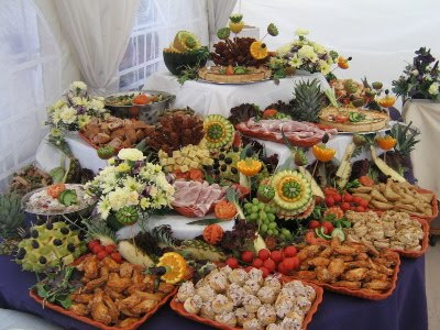 Weddings mean a lot of different things Food flowers dress food booze 